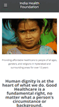 Mobile Screenshot of indiahealthfoundation.org